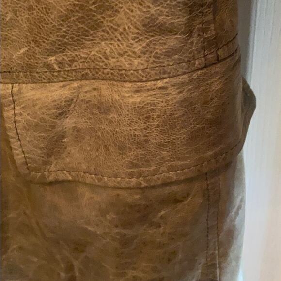 Effegi women’s size M vintage distressed leather coat - Picture 4 of 7